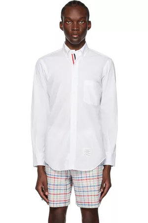 Thom Browne Men Shirts - White Classic Shirt