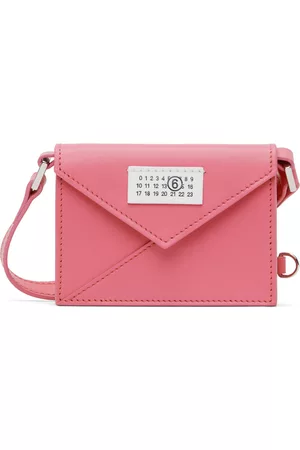Maison Margiela Women Shoulder Bags - Pink Mini Triangle 6 Crossbody Bag
