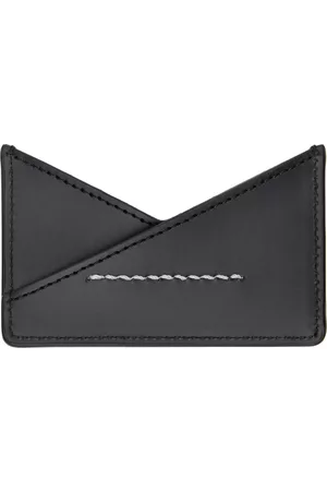 Maison Margiela Men Wallets - Black Stitch Card Holder