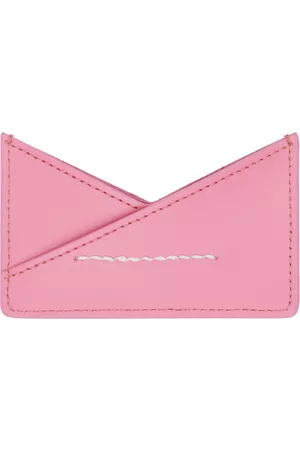 Maison Margiela Men Wallets - Pink Burnished Card Holder