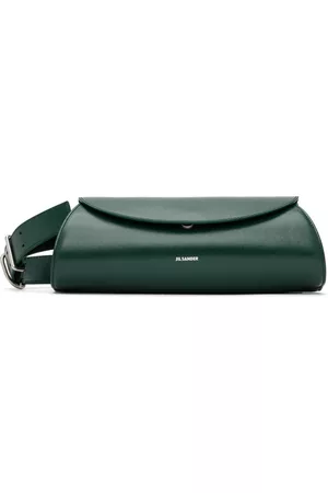 Jil Sander Women Shoulder Bags - Green Small Cannolo Bag