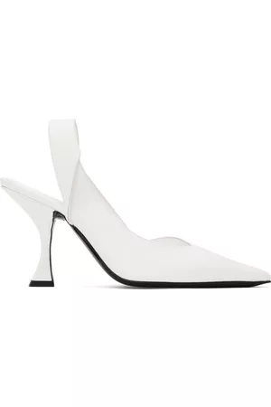 By Far Women Heels - White Yasha Heels