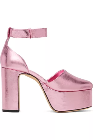 By Far Women Platforms - Pink Barb Heels