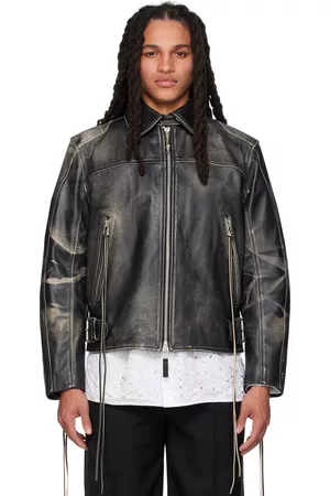Eytys Men Leather Jackets - Black Flux Leather Jacket