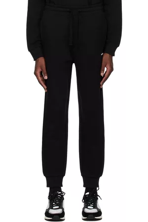 HUGO BOSS Men Sweatpants - Black Drawstring Sweatpants