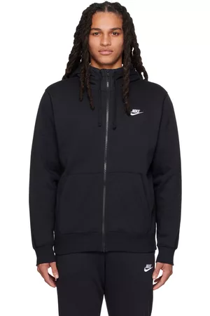 Nike Men Hoodies - Black Sportswear Club Hoodie