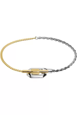 Bottega Veneta Men Chain Bracelets - Gold & Silver Facet Chain Bracelet