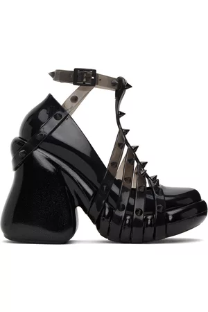 Jean Paul Gaultier Women Heeled Sandals - Black Melissa Edition Punk Love Heels
