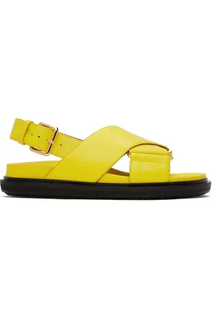 Marni Women Flat Sandals - Yellow Fussbett Sandals