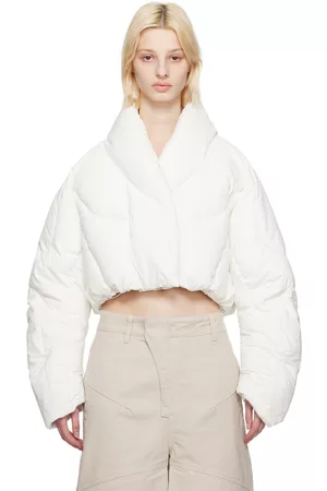 Entire Studios Women Twill Jackets - SSENSE Exclusive White A7L Down Jacket