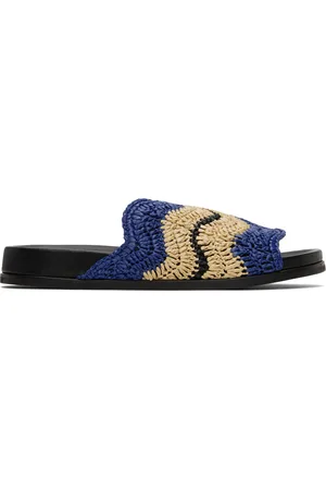 Surf Jacquard Sandals in Blue - Christian Louboutin