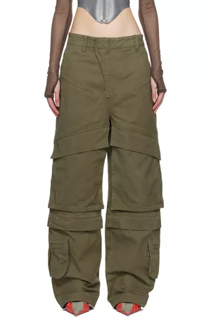 Entire Studios Women Pants - SSENSE Exclusive Khaki Hard Trousers