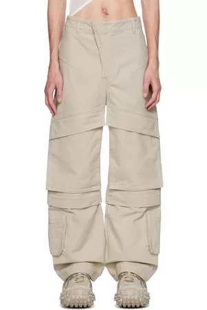 Entire Studios Men Cargo Pants - SSENSE Exclusive Taupe Hard Cargo Pants