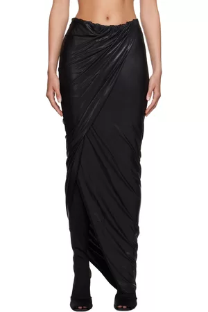 RICK OWENS LILIES Women Maxi Skirts - Black Vered Maxi Skirt