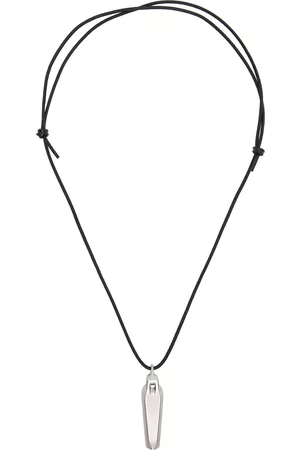 Rick Owens Men Necklaces - Black & Silver Sarcophagus Necklace