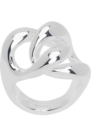 Jil Sander Men Chain Rings - Silver Curb Chain Ring