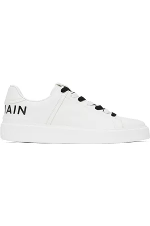 Balmain Men Sports Shoes - White B-Court Sneakers
