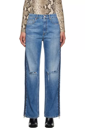 Stella McCartney Women Stretch Jeans - Blue Zip Jeans