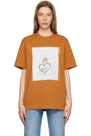 Helmut Lang Women T-Shirts - Orange Photo T-Shirt