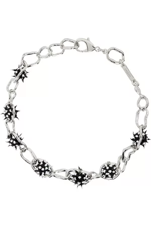 Collina Strada Men Necklaces - Silver Spikeez Crushed Chain Necklace