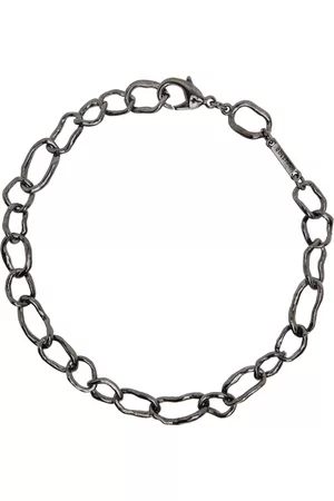 Collina Strada Men Necklaces - Gunmetal Crushed Chain Necklace