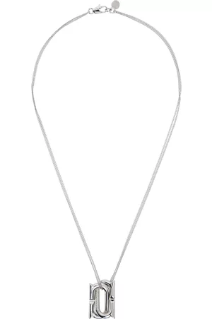 Salvatore Ferragamo Men Necklaces - Silver Gancini Necklace