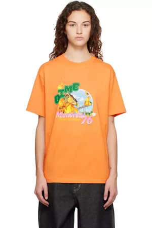 DIME Women T-Shirts - Orange Biosphere T-Shirt