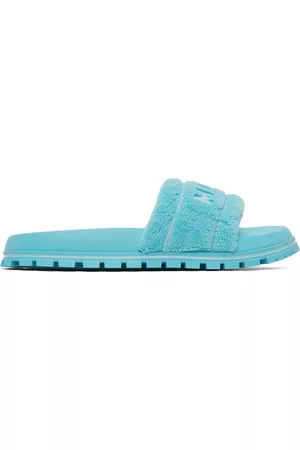 Marc Jacobs Women Slide Sandals - Blue 'The Terry Slide' Sandals