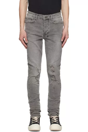 KSUBI Men Stretch Jeans - Gray Chitch Prodigy Trashed Jeans