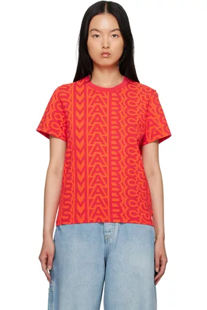 Marc Jacobs T-Shirts - Red 'The Monogram Baby Tee' T-Shirt