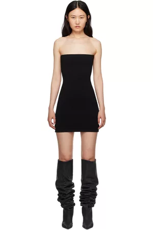 Alexander Wang Women Strapless Dresses - Black Strapless Minidress