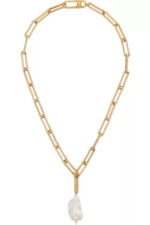 Alighieri Men Necklaces - Gold 'The Baroque Pearl Layer' Necklace