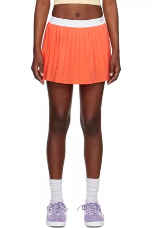 Sporty & Rich Women Mini Skirts - Orange New Serif Miniskirt