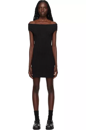 Ami Women Strapless Dresses - Black Off-The-Shoulder Minidress