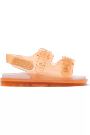 Mini Melissa Sandals - Baby Orange Wide Sandals