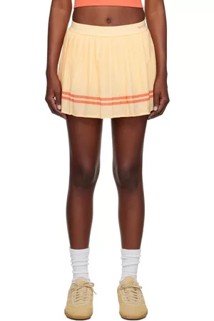 Sporty & Rich Women Mini Skirts - Yellow New Serif Miniskirt