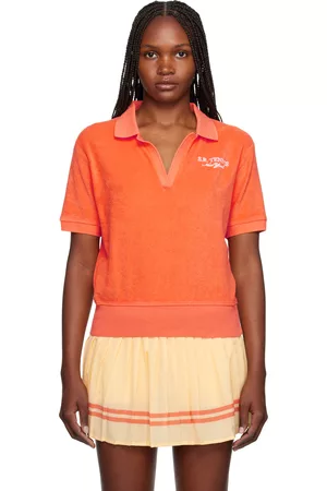 Sporty & Rich Women Polo T-Shirts - Orange SR Sport Polo