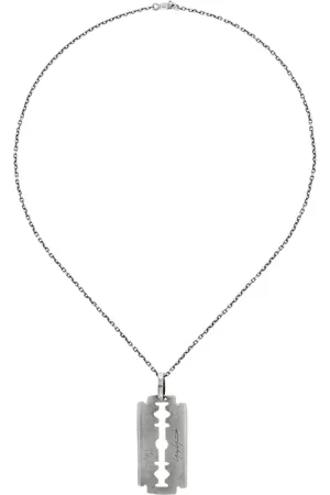 YOHJI YAMAMOTO Men Necklaces - Silver Razor Necklace