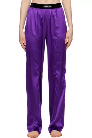 Tom Ford Women Sweats - Purple Pinched Seams Lounge Pants