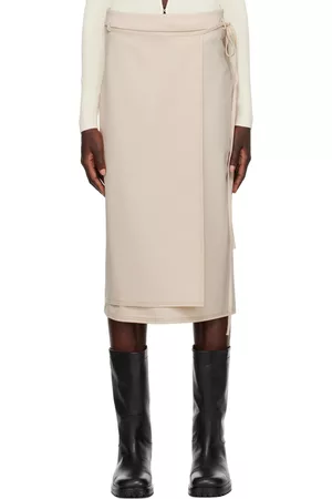 Bec & Bridge Women Midi Skirts - Beige Emmy Midi Skirt