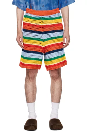 Marni Men Shorts - Multicolor No Vacancy Inn Edition Striped Shorts