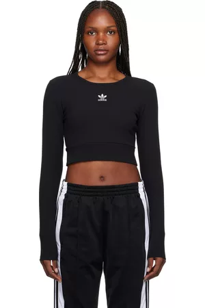 adidas Women Long Sleeved T-Shirts - Embroidered Long Sleeve T-Shirt