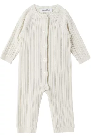 Tartine Et Chocolat Jumpsuits - Baby Off-White Buttoned Jumpsuit