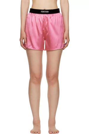 Pink Silk-blend satin boxer shorts, Tom Ford