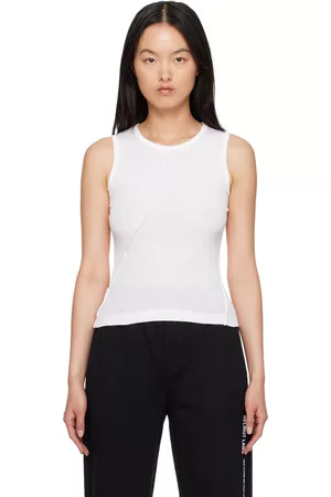 Helmut Lang Knit Logo Bustier Top - Bergdorf Goodman