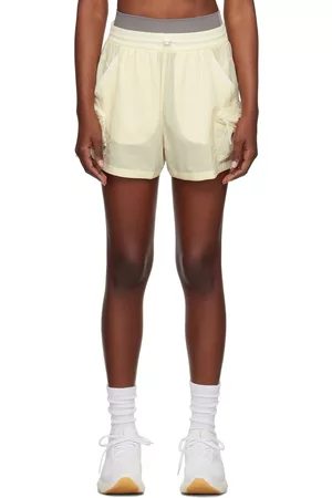 Outdoor Voices Women Shorts - Off-White Wind-Resistant Shorts