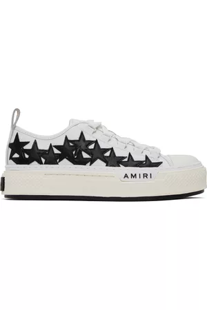 AMIRI Men Sports Shoes - White Stars Court Sneakers