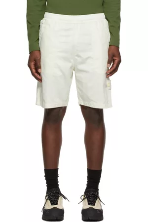 Stone Island Men Shorts - Off-White Cotton Shorts