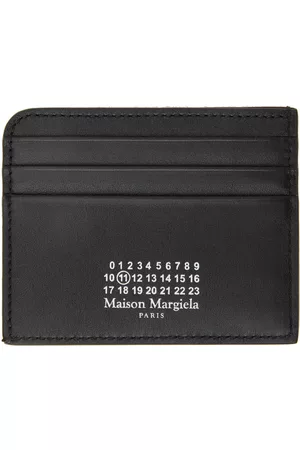Maison Margiela Men Wallets - Black Leather Card Holder
