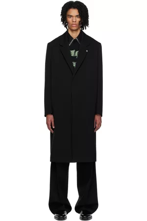 Jil Sander Men Coats - Black Hardware Coat